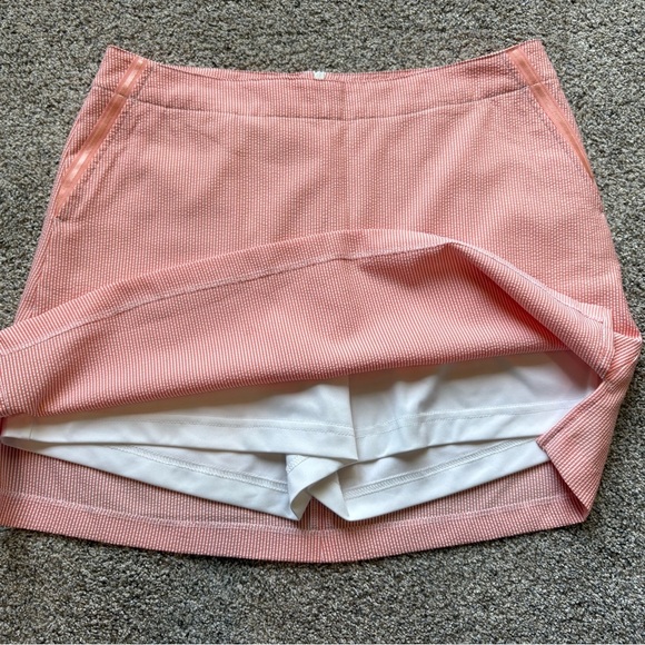 Lady Hagen Peach Striped Golf Skort size 10 - Picture 4 of 5